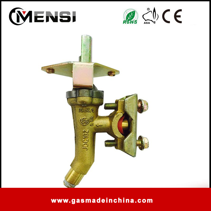 Brass ball valve for gas stove oven